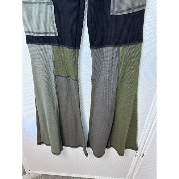 Dolls kill Darker Waves Patchwork Pants Raver goth punk grunge XL Waffle Stretch - Picture 7 of 12